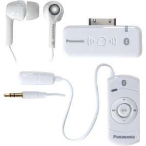  Bluetooth iPod Headphones with Remote Control   White 
