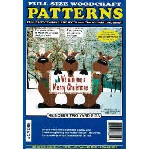  Trio Yard Sign Christmas Woodworking Pattern Arts, Crafts & Sewing