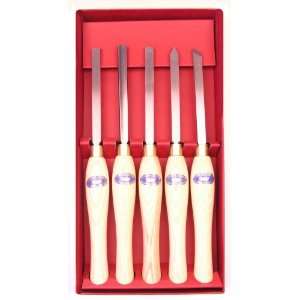  Crown 205 Carbon Steel Woodturning Set, 5 Piece