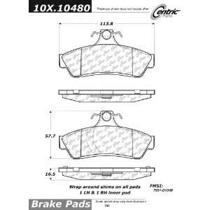  Centric Parts, 106.10480, PosiQuiet Extended Wear 