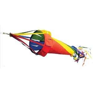  Spinsock Hanging Wind Spinner   Rainbow (78in): Patio 