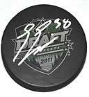 SEAN COUTURIER signed 2011 NHL DRAFT PUCK PROOF FLYERS1  