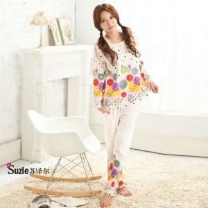   Suzle Floral Cotton Pajama  Women Size  L: Health & Personal Care