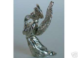 RARE MINIATURE SOLID STERLING SILVER ANGEL FIGURINE NEW  