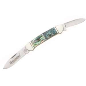   E18051 Canoe Pocket Knife with Abalone Handles