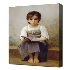  Bouguereau   The Difficult Lesson   Framed Canvas Art 
