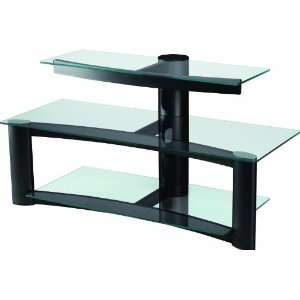   Three Shelf Glass TV Stand, for Flat Screen up to 52 Home & Kitchen