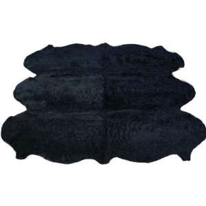  Short Curly Zealamb Rug Sexto   Black (Black) (1H x 57W 