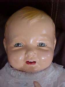 Rare Large 23 Inch Vintage Effanbee Composition Toddler Baby Doll 