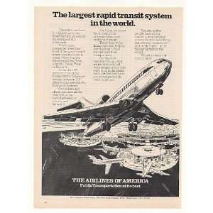  1974 Airlines of America Air Transport Association Print 