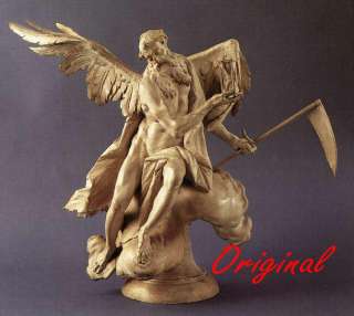 Impressive Chronos Bronze Statue Grim Reaper Reeper Father Sands of 