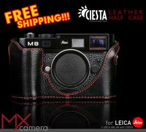 Ciesta New handmade leather camera half case Leica M8 M9 M9 P   Black 