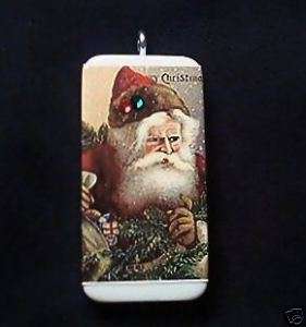 MERRY OLE CHRISTMAS FROM ST. NICK   DOMINO PENDANT  