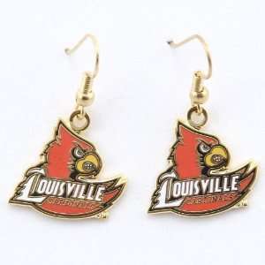  Louisville Cardinals Logo Wire Earrings: Sports & Outdoors