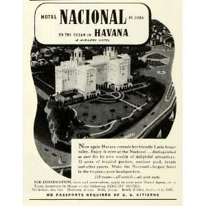  1945 Ad Kirkeby Hotels Nacional de Cuba Havana Building 