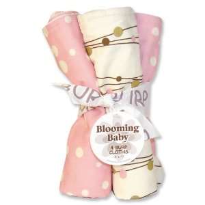  Winterberry Pink Baby Burp Cloth Gift Set: Baby