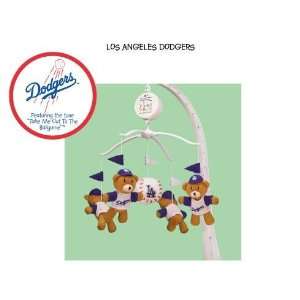  MLB Los Angeles Dodgers Mascot Musical Baby Mobile: Sports 