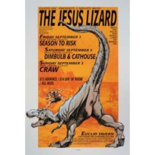 Derek Hess The Jesus Lizard 95 LE Show POSTER S/N RARE  