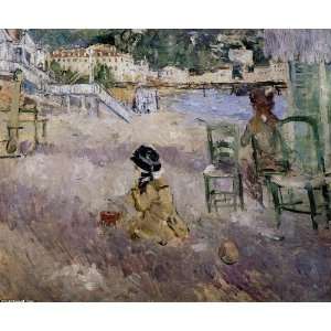FRAMED oil paintings   Berthe Morisot   24 x 20 inches   The Beach at 