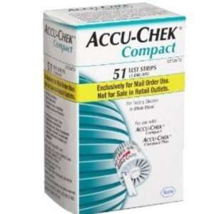  Roche Accu Chek Blood Glucose Compact Test Strips Box 
