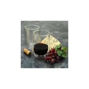   Double Wall Cabernet Stemless Wine Glasses  Set of 2