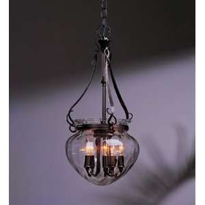    10 Black Acharn 5 Light Mini Bowl Pendant from the Acharn Collection