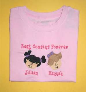 Personalized BFF BEST FRIENDS FOREVER Boy or Girl Shirt  