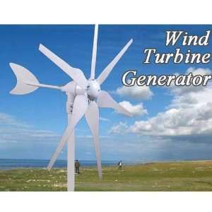 200W Watt Wind Turbine Generator With 6 Blades Light and Powerful Free 