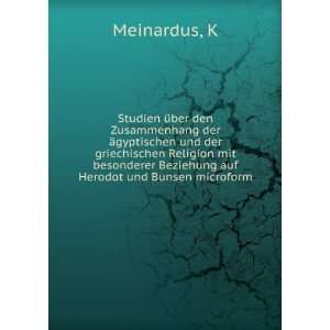   Beziehung auf Herodot und Bunsen microform: K Meinardus: Books