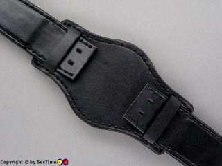 Leather watch strap Bund Style 2 colors 20mm  