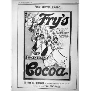  1902 ADVERTISEMENT FRYS PURE CONCENTRATED COCOA
