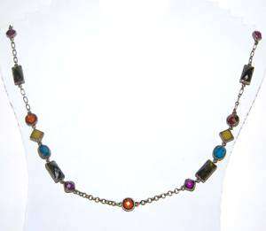 Vintage Avon NR Long Faux Jewel Necklace #3042  