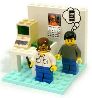 PodBrix #1 of 300 Steve Jobs & Woz Lego Apple Playset NIB    ONE OF A 