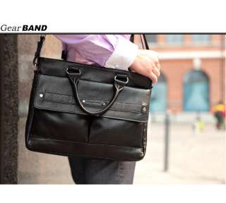 Mens genuine leather briefcase new fashion shoulder/messenger bag 
