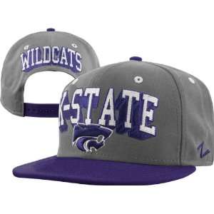   Grey/Purple Blockbuster Adjustable Snapback Hat