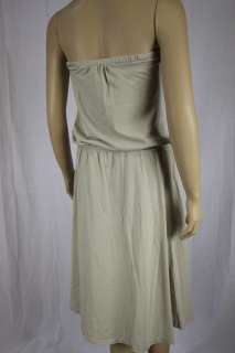 Womens James Perse Tie Front Tube Dress Tan 2 NWT  