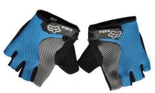 New Cycling Bicycle half finger gloves 3D Design BLUE  