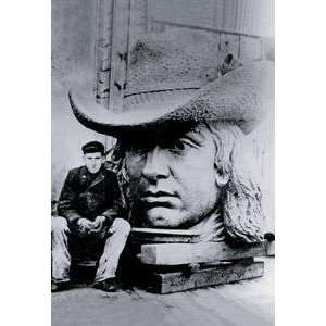 Vintage Art Man Posing with William Penns Head, Philadelphia, PA 