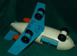 Vintage Fisher Price Little People Airplane Plane 996 Airport 1972 