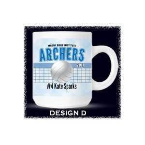   Personalized Volleyball Mug for Coach or Player Gift