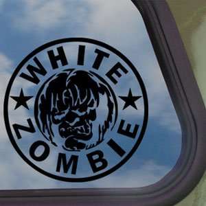  White Rob Zombie Black Decal Car Truck Window Sticker 