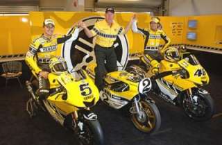 King Kenny Roberts Moto GP T shirt Yellow L XL NWT  
