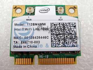 Intel Link 1000 112BNHMW Half Mini Pci e WLAN WiFi Card  