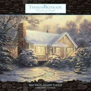   Thomas Kinkade Christmas Cottage 1000 Piece Puzzle by 