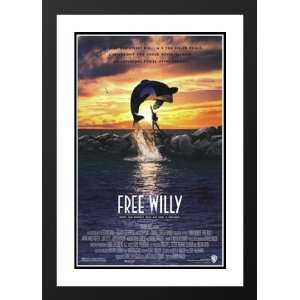Free Willy 32x45 Framed and Double Matted Movie Poster   Style A 