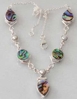 26cts SASSY BLUE ABALONE PEAR PEARL 925 STERLING SILVER ARTISAN 