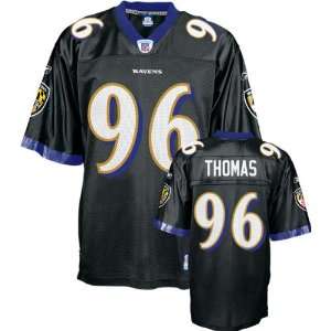 Adalius Thomas Youth Jersey Reebok Black Replica #96 Baltimore Ravens 