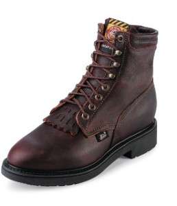 NEW Justin Mens Briar Pitstop Lacer Work Boot #769  