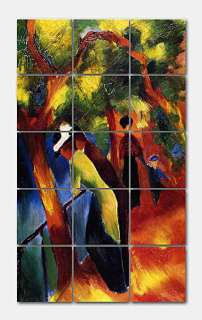Macke Sunny Path by August Macke   this beautiful mural is composed 