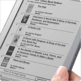 Kindle e reader showing Kindle Store. Shop the Kindle Store direct 